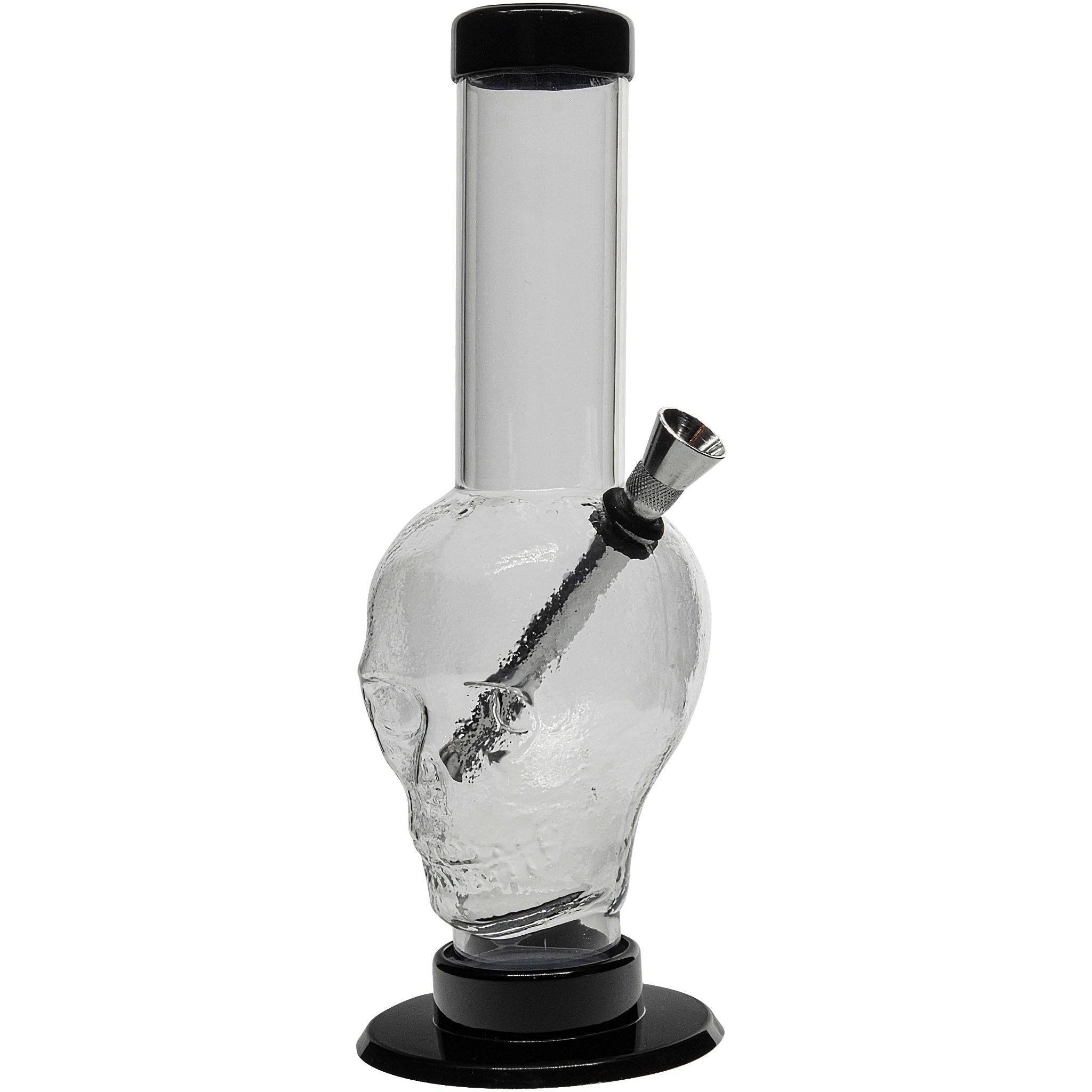 Acrylic Skull Bong9-12" - Multiple Colors
