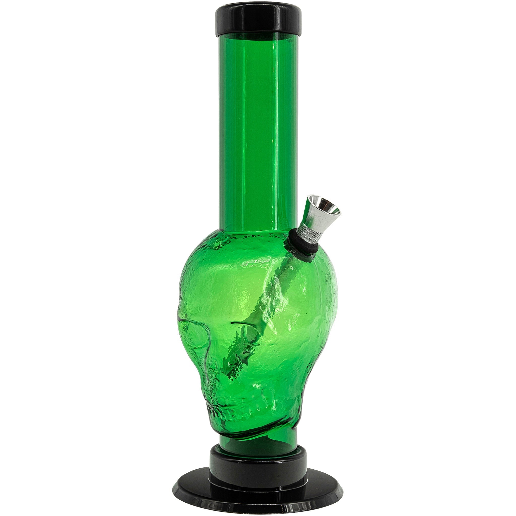 Acrylic Skull Bong9-12" - Multiple Colors