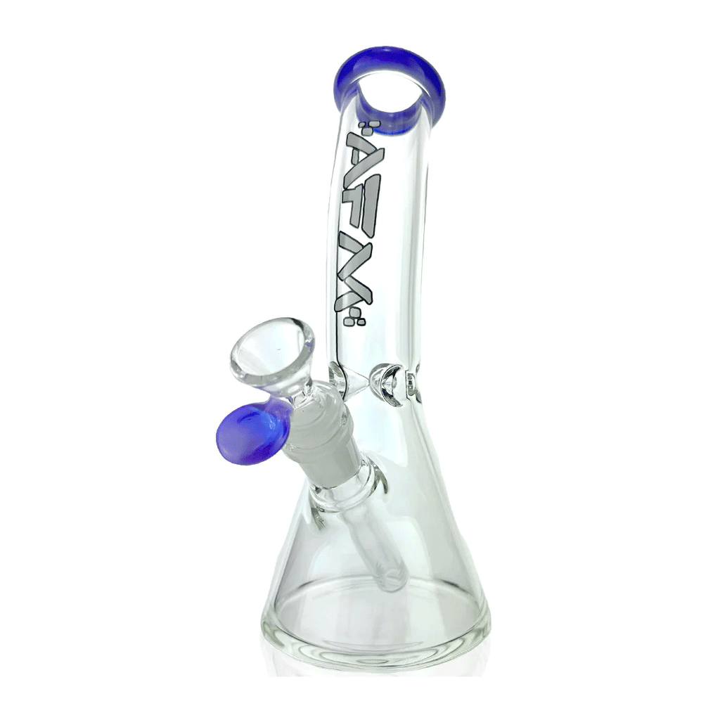 AFM Glass 8.5" Bent Beaker Glass Water Pipe