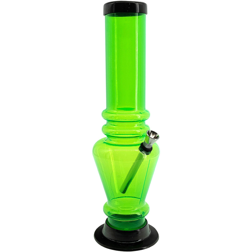 Acrylic Vase Base Bong  12"
