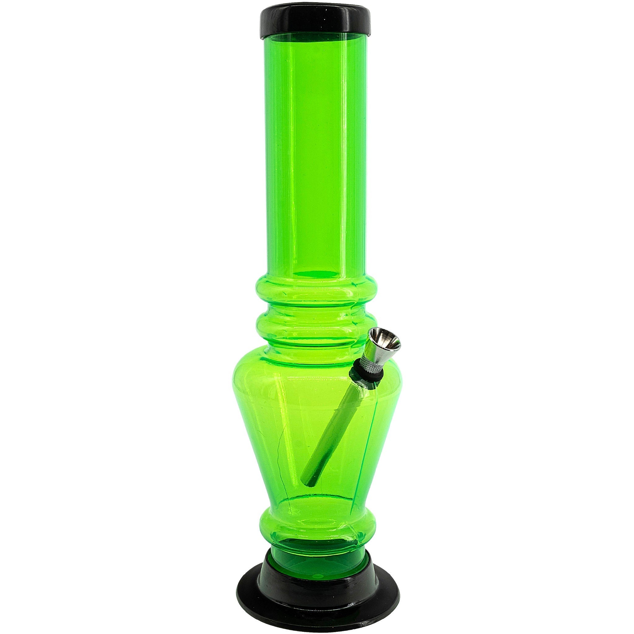 Acrylic Vase Base Bong  12"
