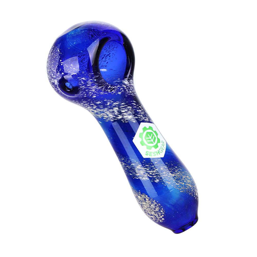 SeshGear Galactic Stew Glass Spoon Pipe - 4"