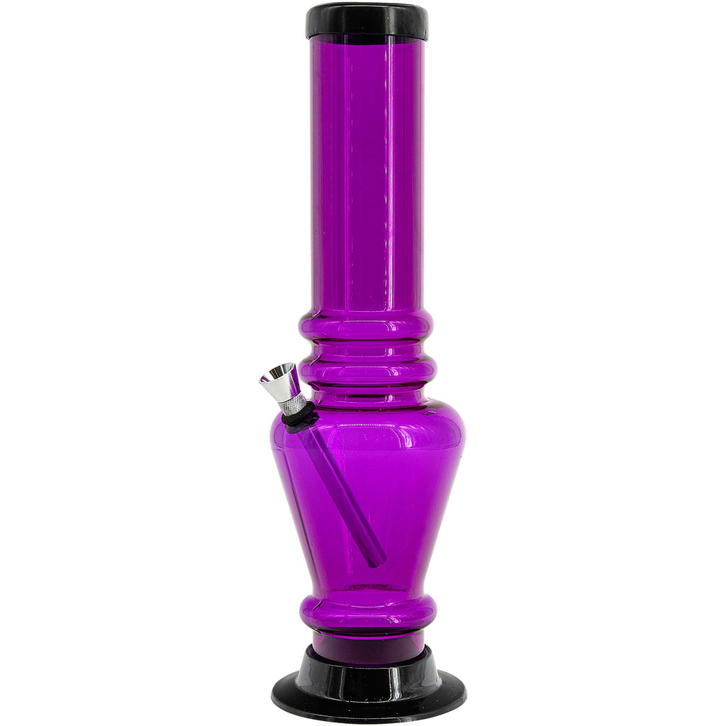 Acrylic Vase Base Bong  12"