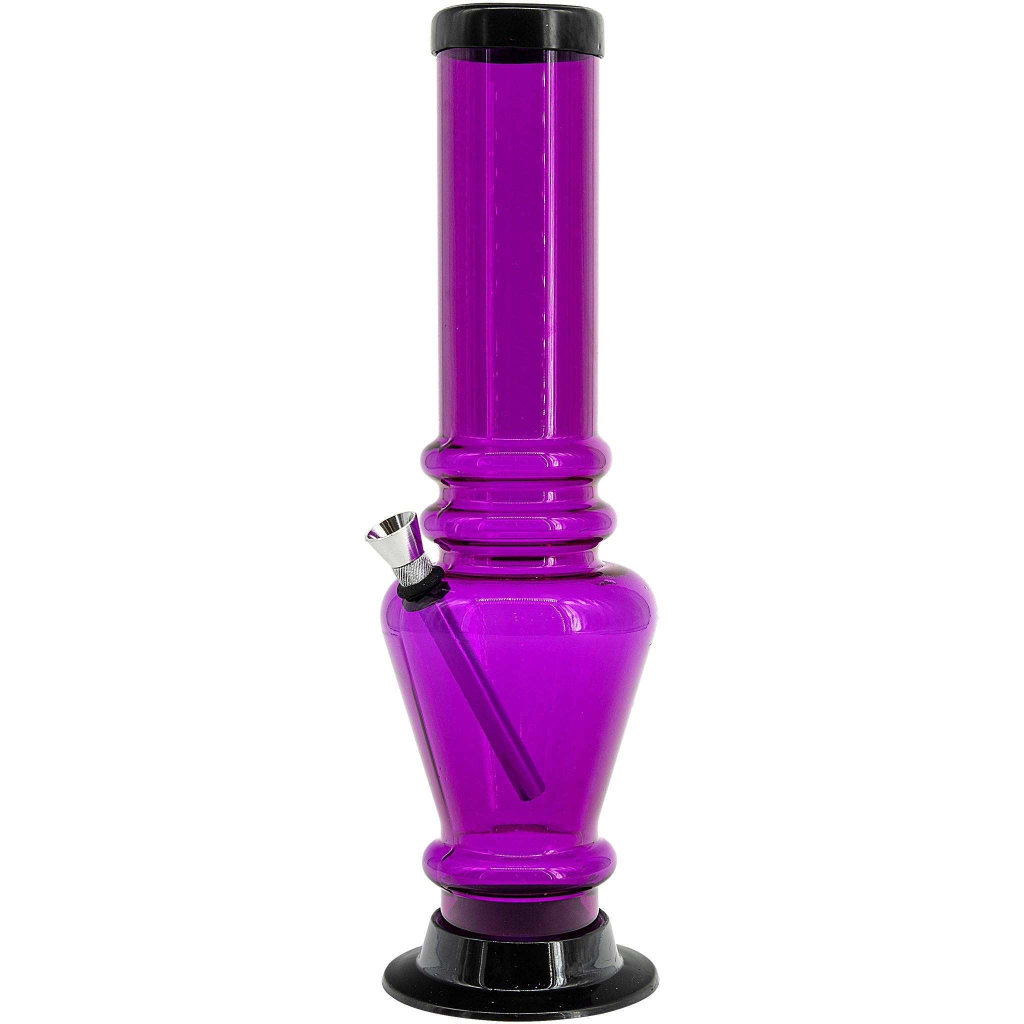 Acrylic Vase Base Bong  12"