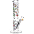 Pulsar Design Series Straight Tube Glass Water Pipe | 12" | 14mm F