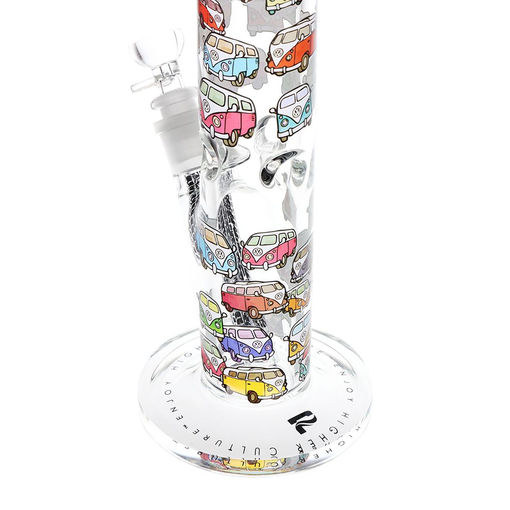 Pulsar Design Series Straight Tube Glass Water Pipe | 12" | 14mm F