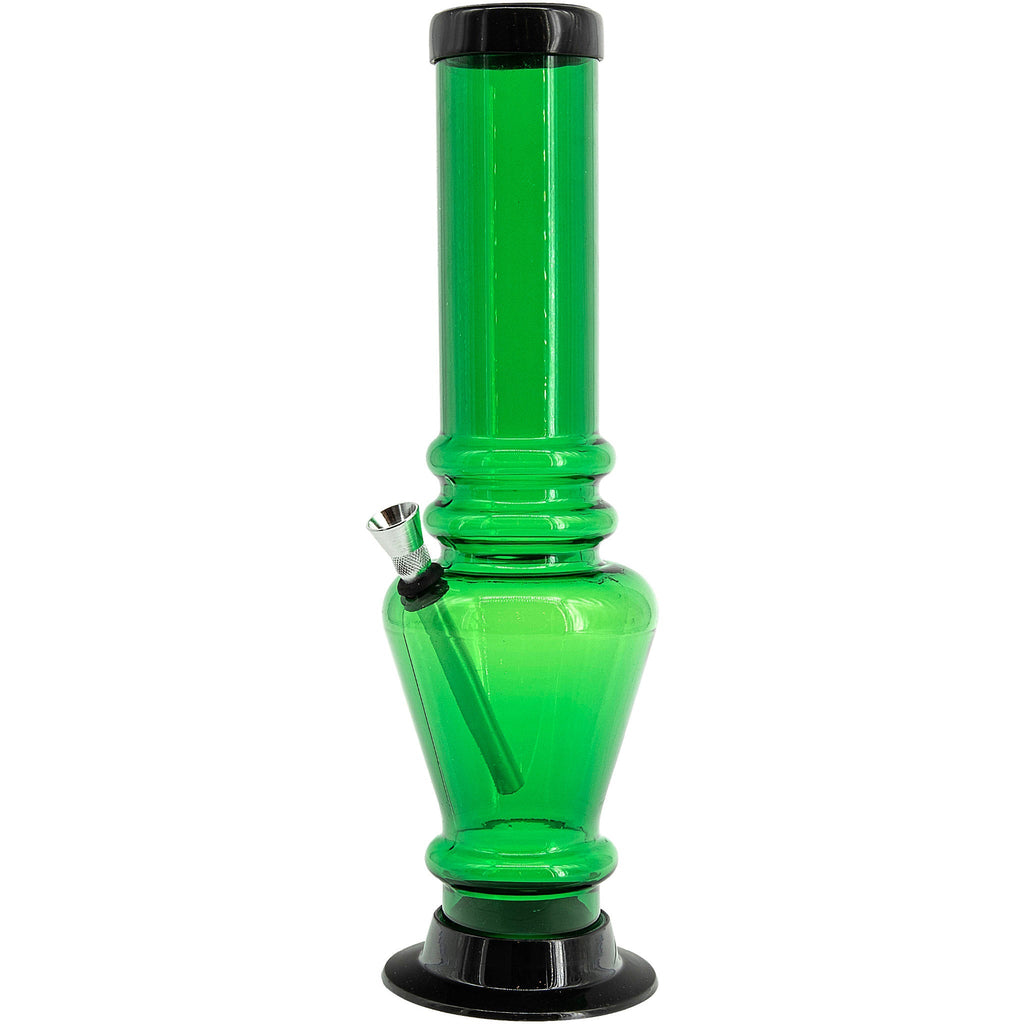 Acrylic Vase Base Bong  12"