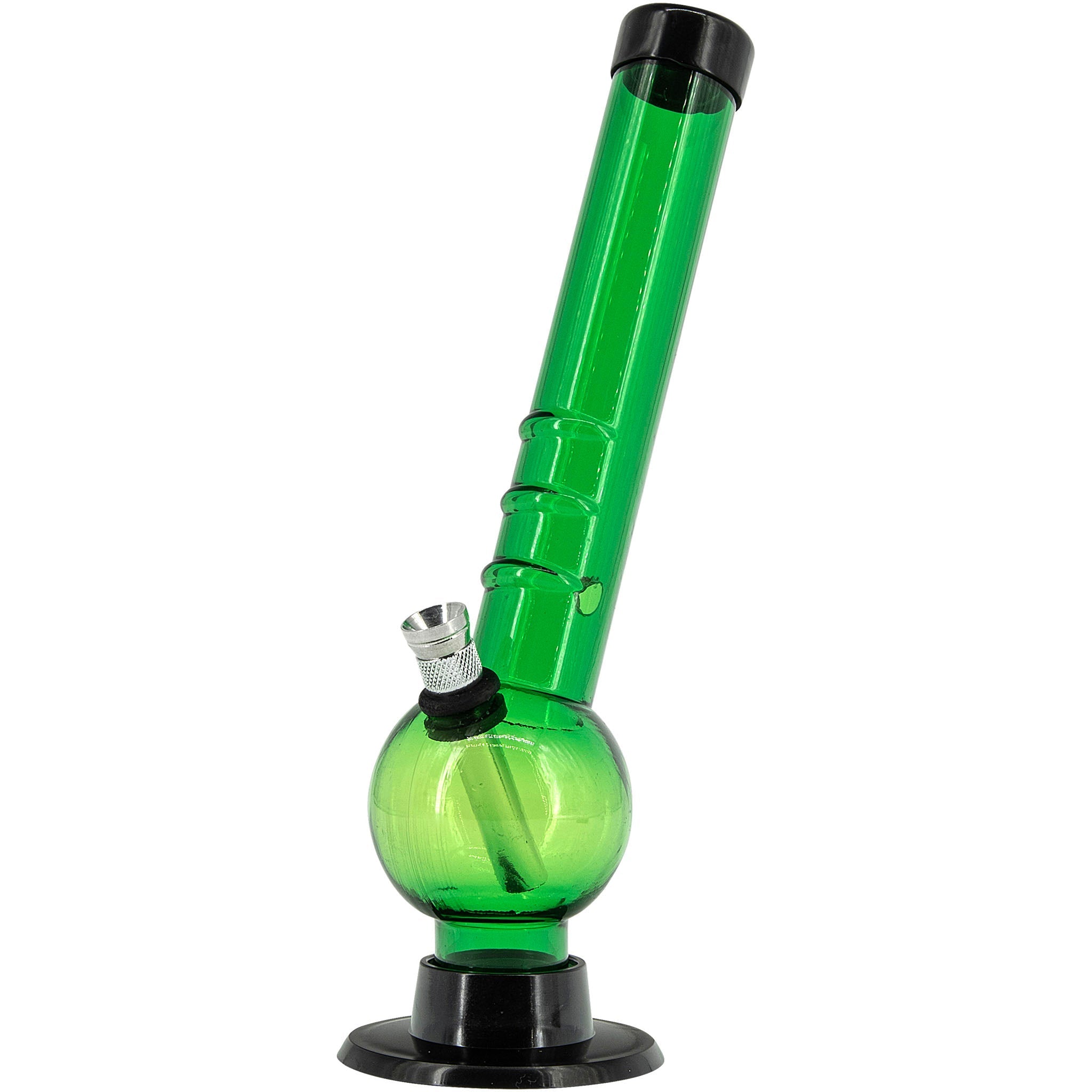 Acrylic Angled Neck Bubble Bong  8" - Multiple Colors