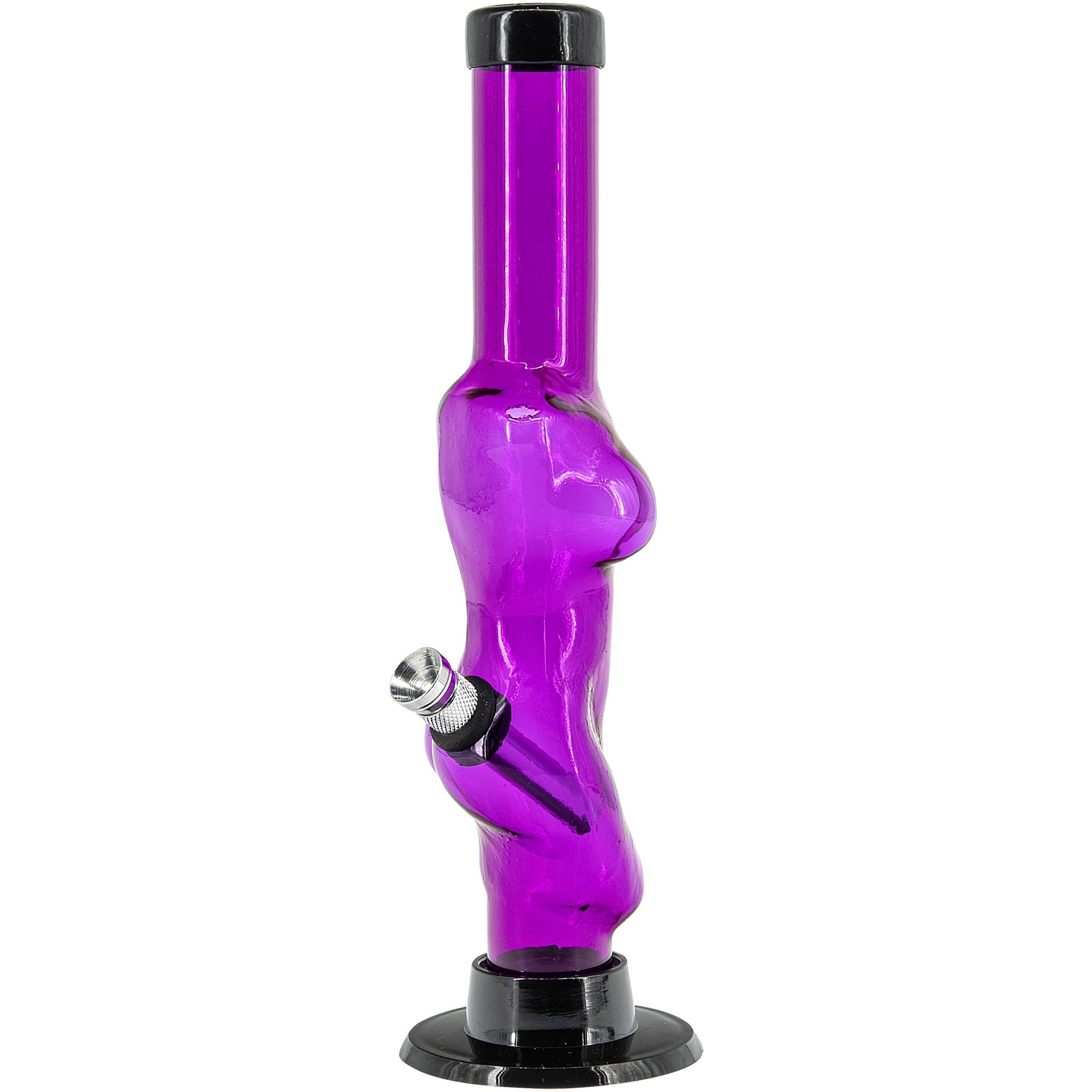 Acrylic Lady Contour Bong 8"  - Multiple Colors