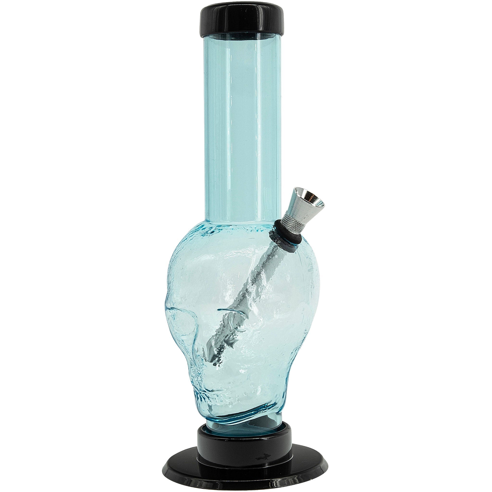 Acrylic Skull Bong9-12" - Multiple Colors