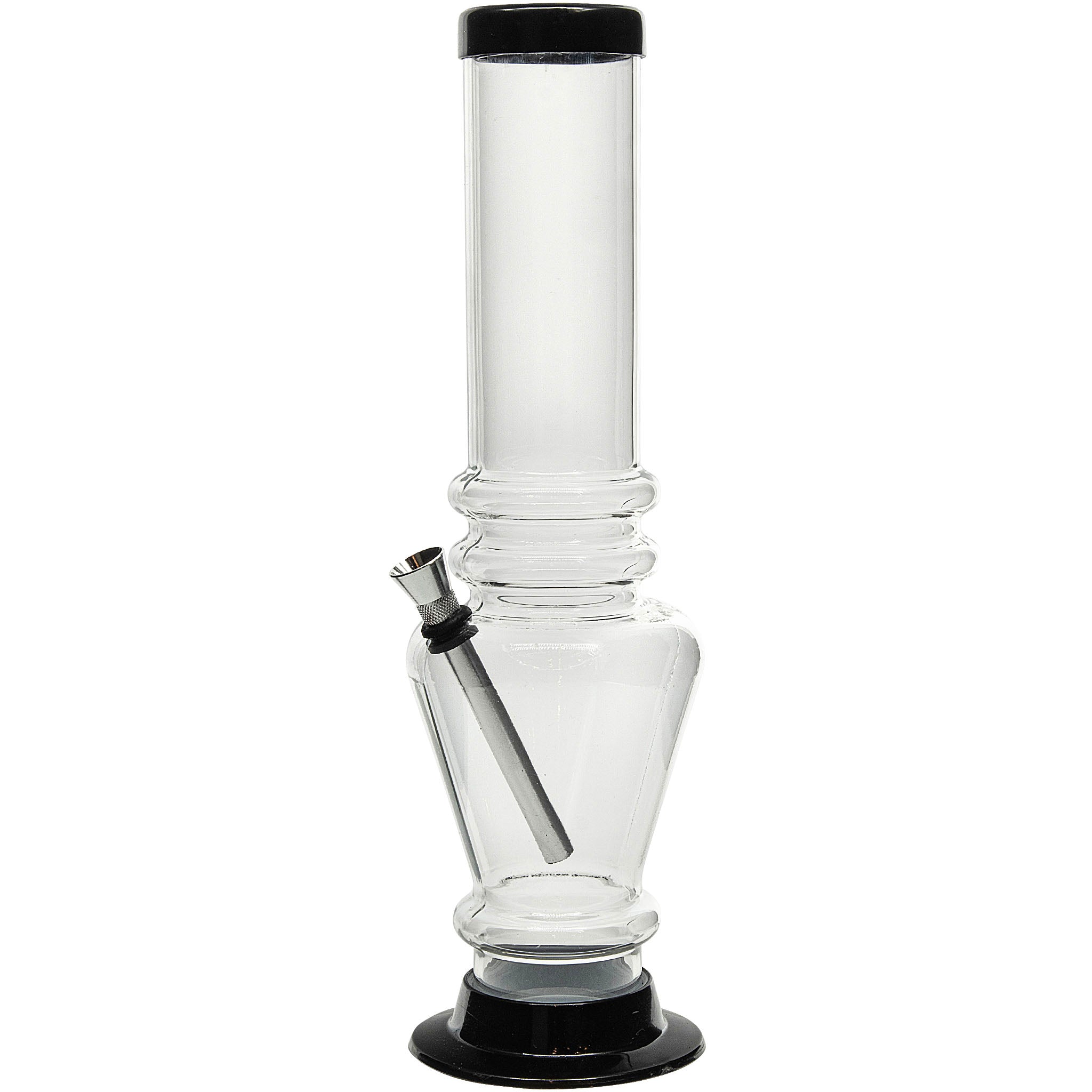 Acrylic Vase Base Bong  12"