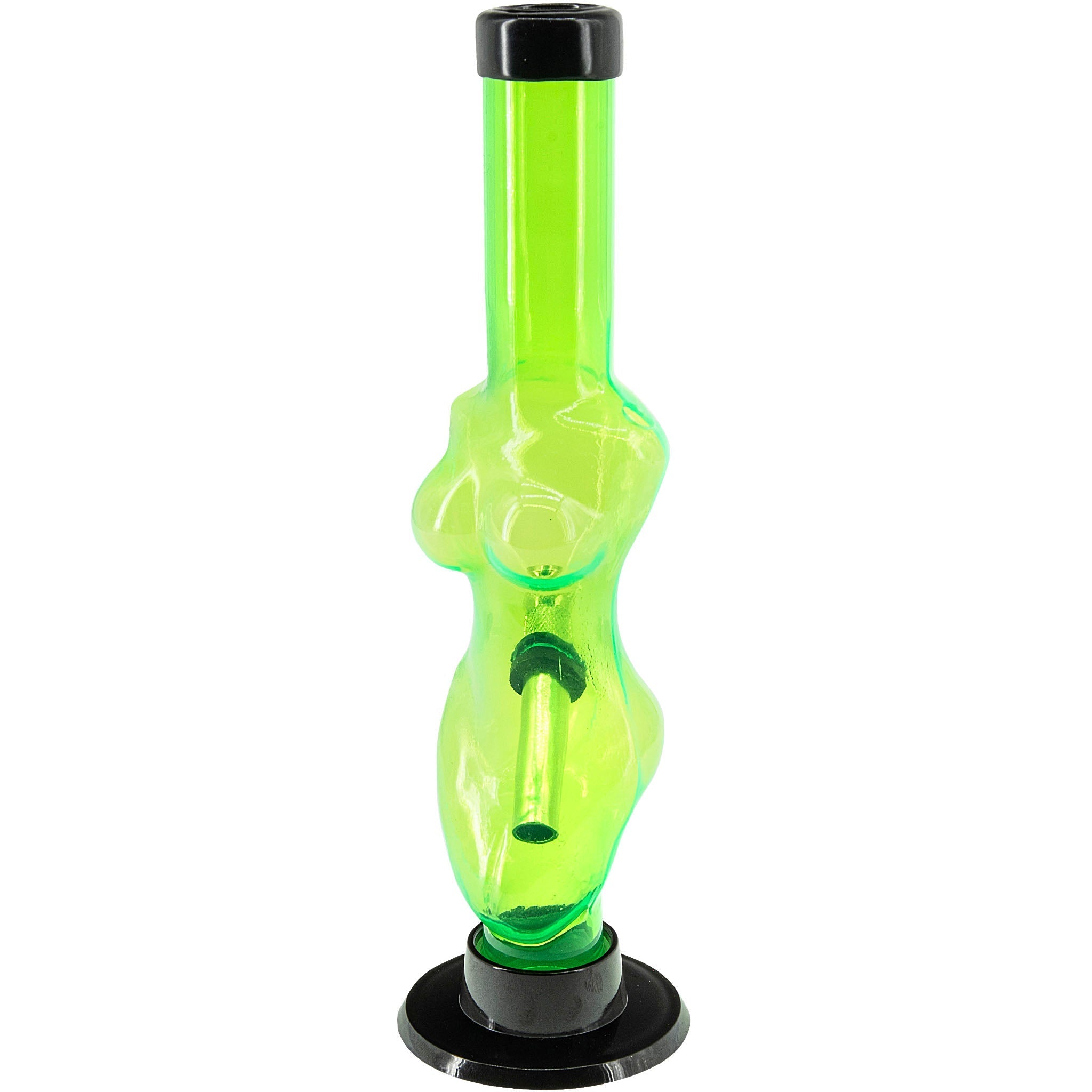 Acrylic Lady Contour Bong 8"  - Multiple Colors