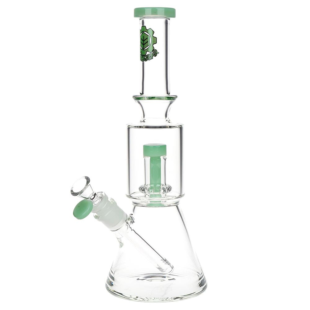 SeshGear 2-Step Glass Beaker Water Pipe - 11.75" / 14mm F / Colors Vary