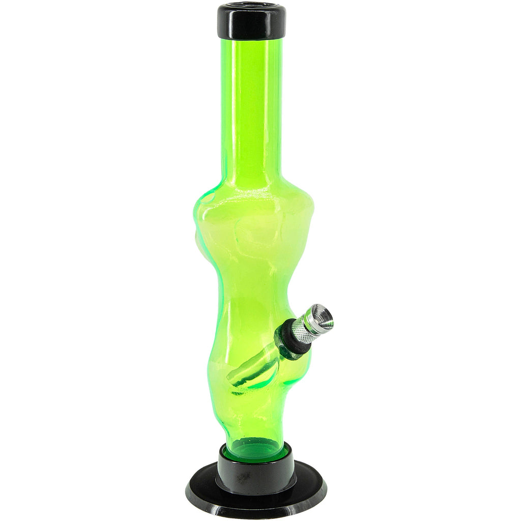 Acrylic Lady Contour Bong 8"  - Multiple Colors