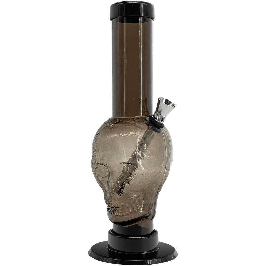 Acrylic Skull Bong9-12" - Multiple Colors
