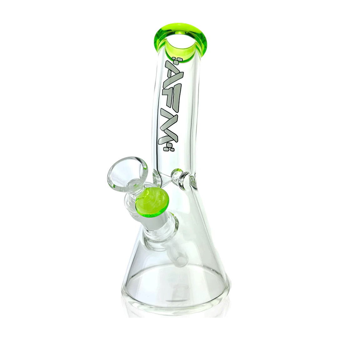 AFM Glass 8.5" Bent Beaker Glass Water Pipe