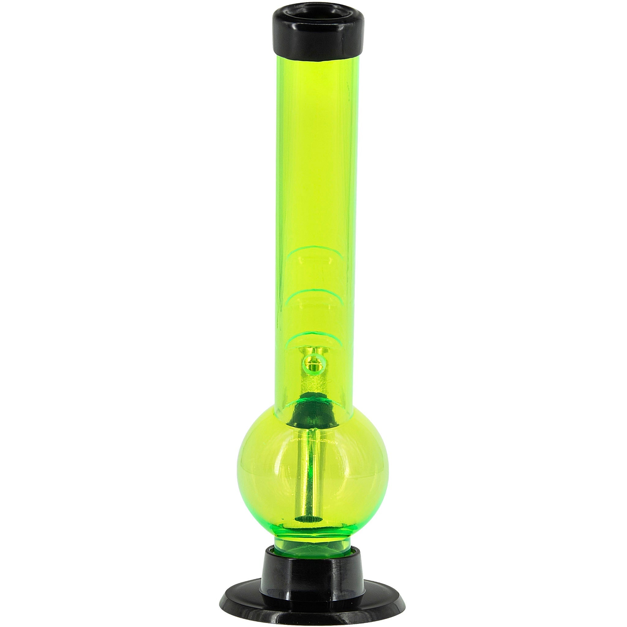 Acrylic Angled Neck Bubble Bong  8" - Multiple Colors