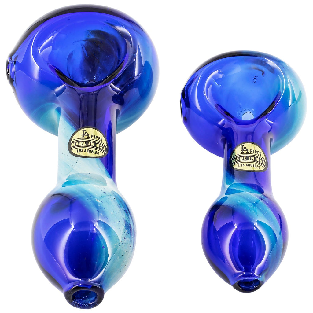 LA Pipes "Galaxy" Fumed Spoon Pipe
