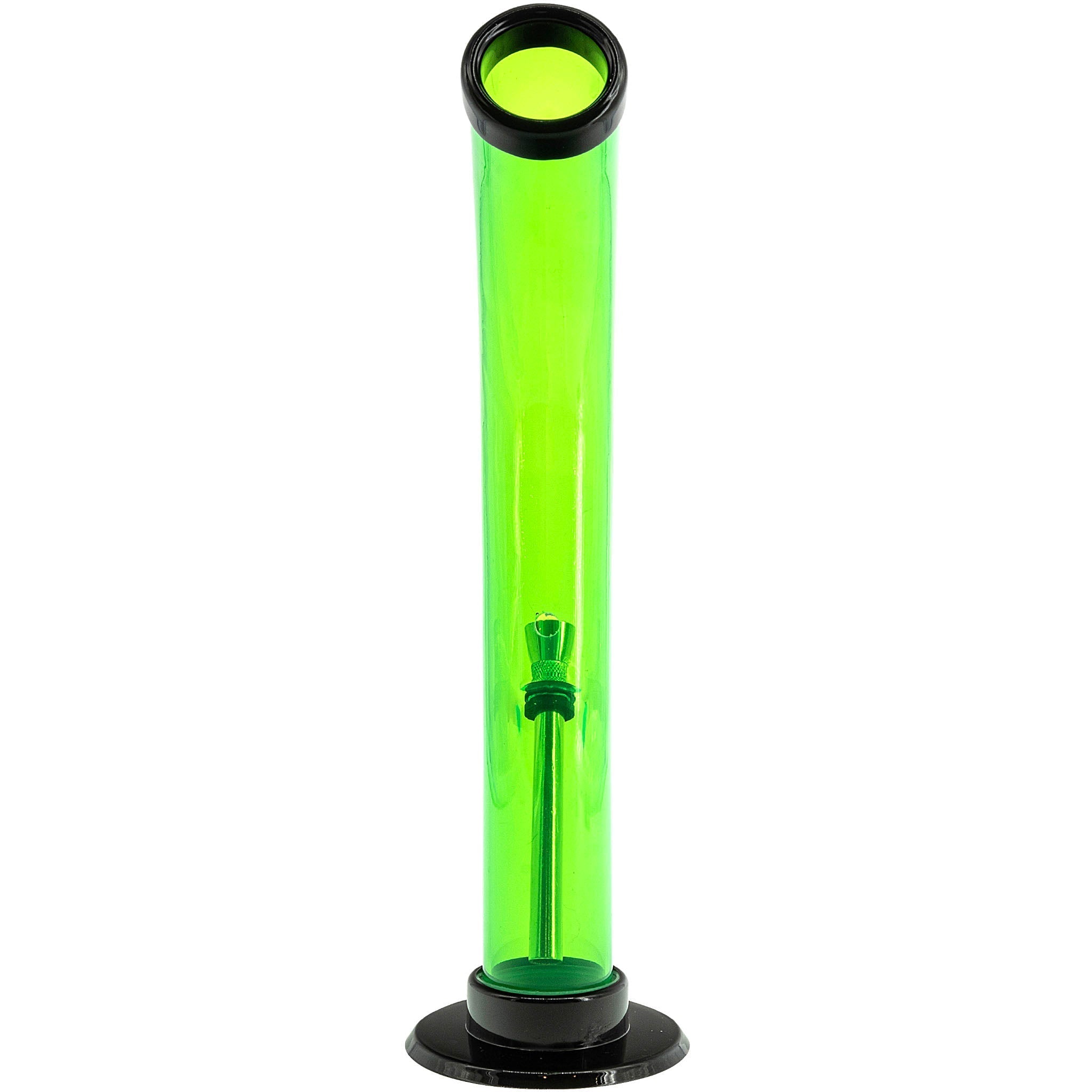 Acrylic Curved Tube Bong 10''