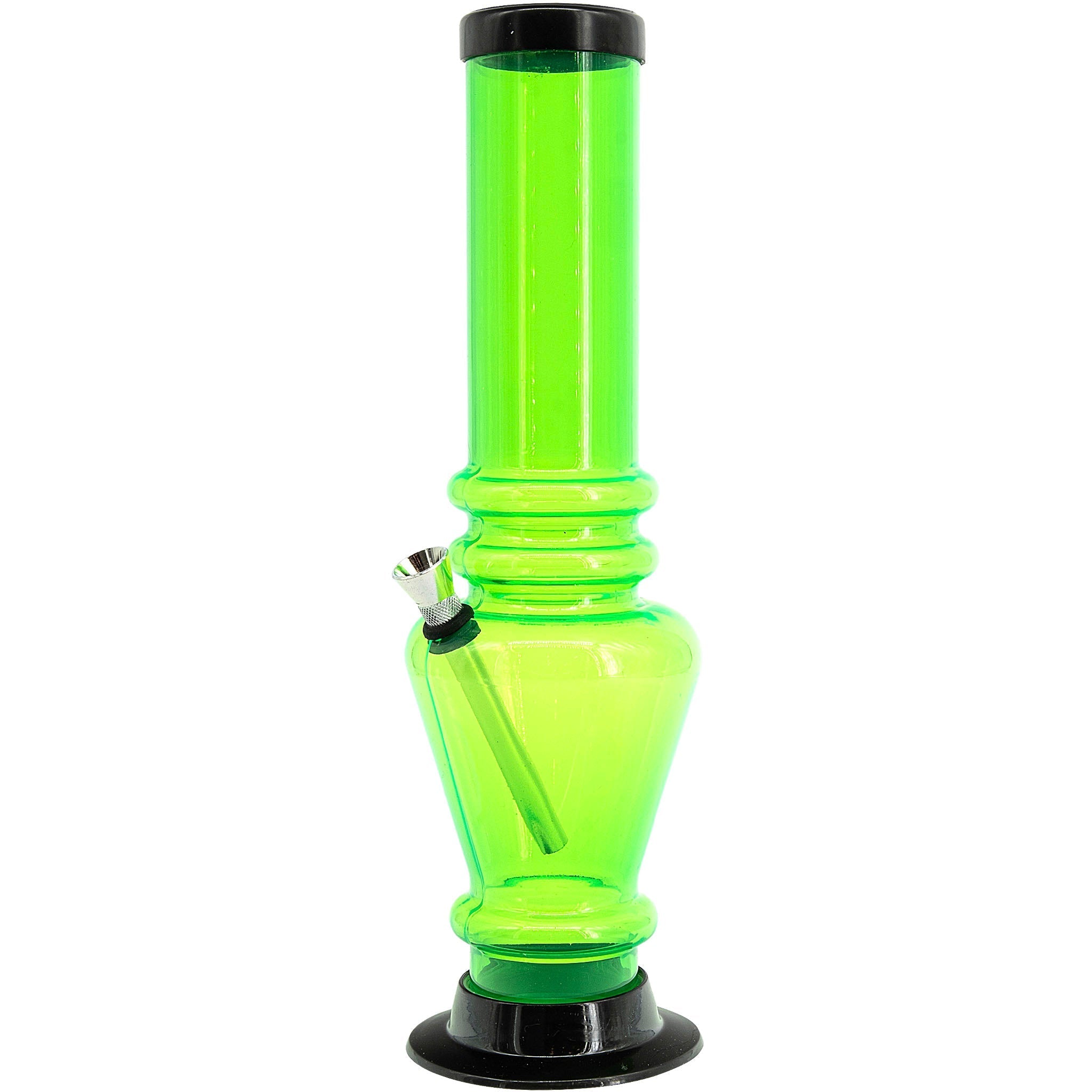 Acrylic Vase Base Bong  12"