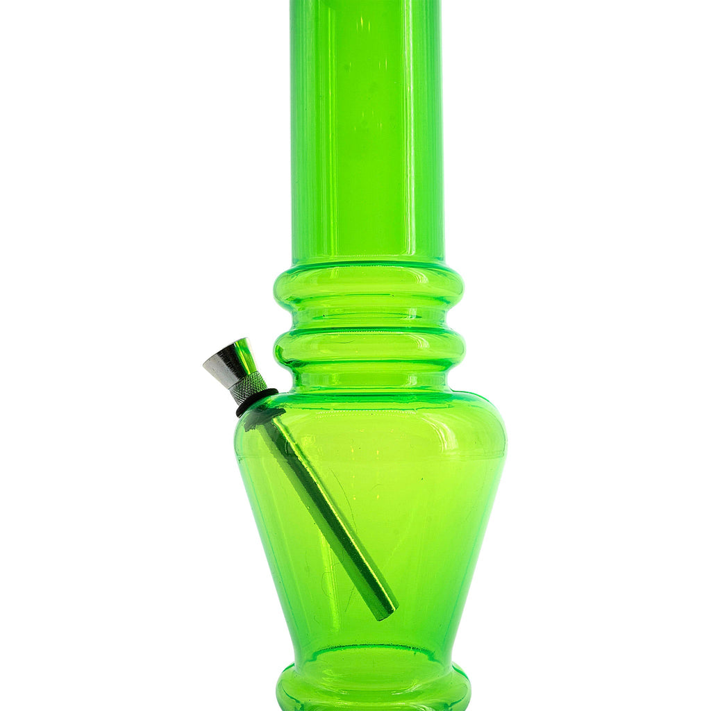 Acrylic Vase Base Bong  12"