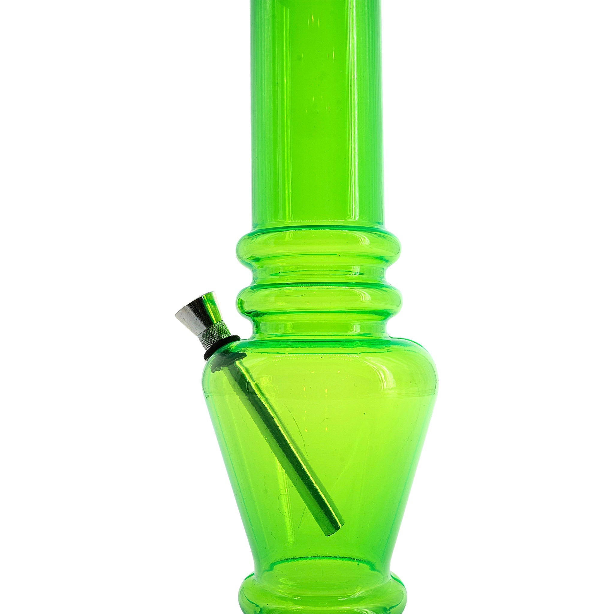 Acrylic Vase Base Bong  12"