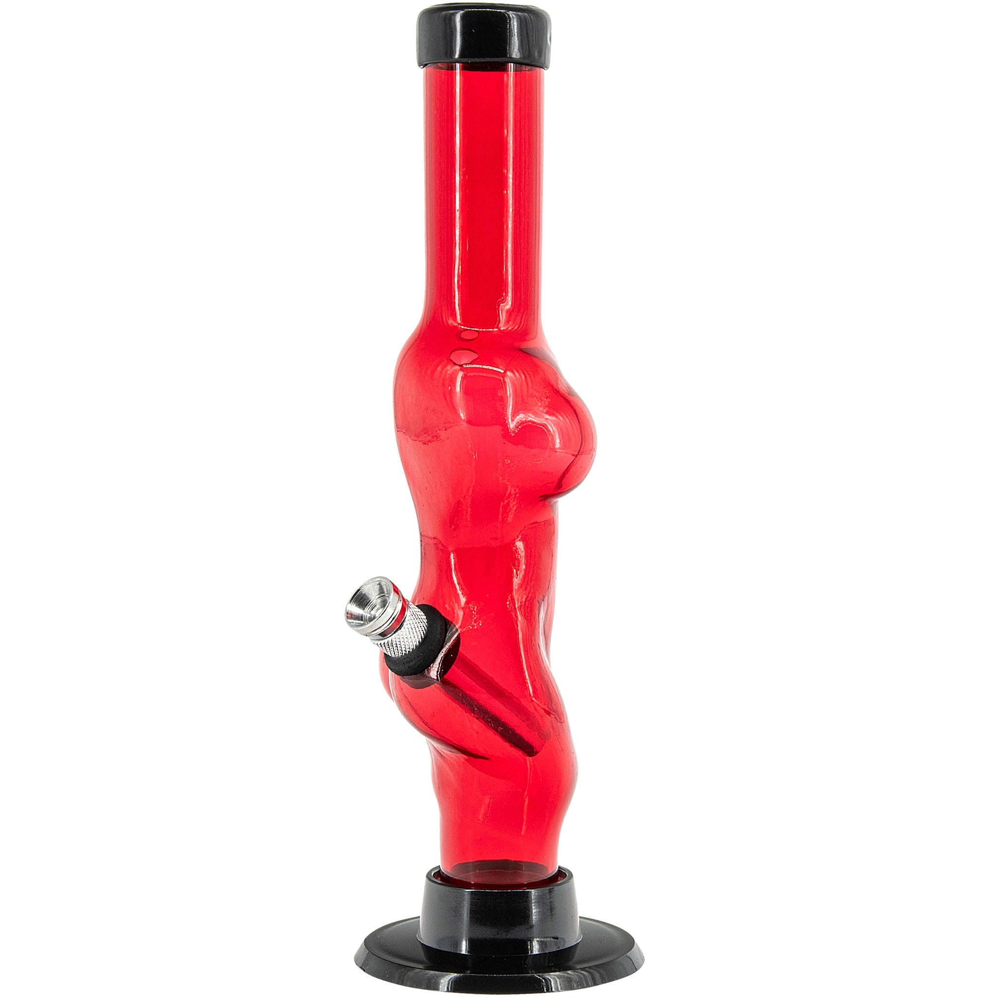 Acrylic Lady Contour Bong 8"  - Multiple Colors